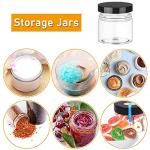 20 Pack Clear Plastic Storage Jars with Lids