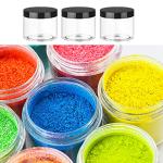 20 Pack Clear Plastic Storage Jars with Lids