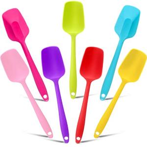 Patelai 7-Piece Silicone Spatula Set for Baking