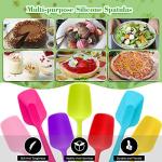 Patelai 7-Piece Silicone Spatula Set for Baking