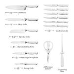 Sabatier 15-Piece High-Carbon Knife Block Set