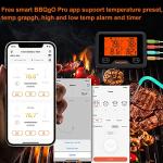 Smart Bluetooth Meat Thermometer with 4 Probes