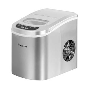 Magic Chef Portable 27-Lb Ice Maker in Silver