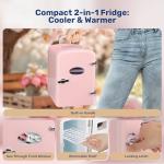 YSSOA Pink Mini Fridge - 4L Cooler & Warmer
