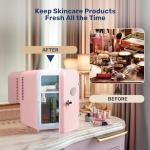 YSSOA Pink Mini Fridge - 4L Cooler & Warmer