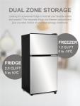 KRIB BLING 3.5 Cu.Ft Energy Saving Refrigerator