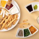 DELLING Set of 5 Ceramic Dipping Sauce Bowls