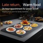 Electric Food Warming Tray with Adjustable Temperature