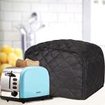 Dust-Proof Black Toaster Cover for Two Slices