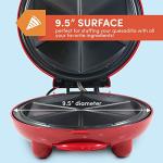 Elite Gourmet 8" Electric Quesadilla Maker in Red