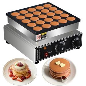 25-Piece Mini Pancake Maker - Non-Stick Grill
