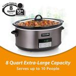 8-Quart Programmable Slow Cooker in Black Stainless