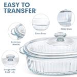 MCIRCO Glass Casserole Baking Dish Set, 4-Piece