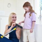 Yocada 2-in-1 Telescopic Floor Scrub Brush