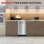 Honeywell 18-Inch Stainless Steel Dishwasher with 8 Settings