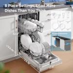 Midea Built-in Dishwasher with 8 Place Settings