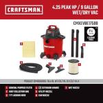 Craftsman 9 Gallon Portable Wet Dry Vacuum