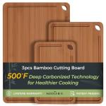 Keechee Bamboo Cutting Board with Juice Grooves