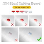 Stainless Steel Cutting Board Set - 3 Pieces