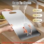 Stainless Steel Cutting Board Set - 3 Pieces