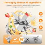 LAMPICK 2000W High-Speed Blender with To-Go Cup
