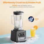 LAMPICK 2000W High-Speed Blender with To-Go Cup