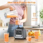 LAMPICK 2000W High-Speed Blender with To-Go Cup
