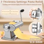 Pasta Maker with 7 Thickness Settings and Cutter