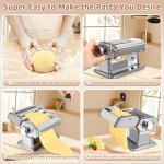 Pasta Maker with 7 Thickness Settings and Cutter