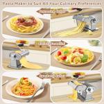 Pasta Maker with 7 Thickness Settings and Cutter