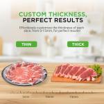 Nutrichef 200W Electric Meat Slicer with Adjustable Thickness