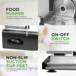 Nutrichef 200W Electric Meat Slicer with Adjustable Thickness