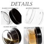 50pcs Black Makeup Sample Jars with Lids