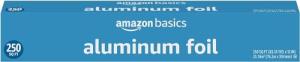 Amazon Basics Aluminum Foil, 250 Sq Ft Roll