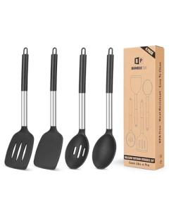 4-Piece Silicone Cooking Utensils Set
