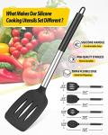 4-Piece Silicone Cooking Utensils Set