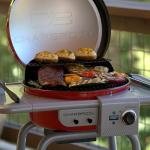 Bistro Pro Electric Grill and Griddle, Red
