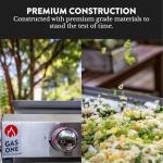 GasOne 26-Inch Flat Top Propane Grill with Griddle