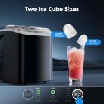 Portable Ice Maker with Self-Cleaning Feature