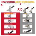 Stainless Steel Keg Coupler for Draft Beer