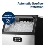 EUHOMY 150lbs/24H Stainless Steel Ice Maker
