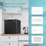 EUHOMY 1.7 Cu.Ft Mini Fridge with Freezer