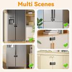 Eudemon French Door Refrigerator Lock for Kids