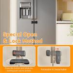 Eudemon French Door Refrigerator Lock for Kids