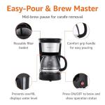Amazon Basics 5-Cup Coffee Maker with Reusable Filter