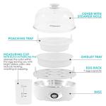 Elite Gourmet Rapid Egg Cooker with Recipe Booklet