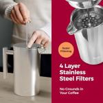 MuellerLiving 34oz Stainless Steel French Press Coffee