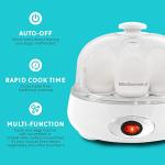 Elite Gourmet Rapid Egg Cooker with Recipe Booklet