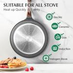 SENSARTE 10-Inch Nonstick Crepe and Dosa Pan