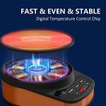 GREECHO 2.6 Qt Electric Fondue Pot Set